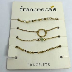Francesca’s Set of 4 Bracelets NWT‎